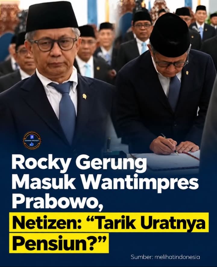 Rocky Gerung Diangkat Menjadi Wantimpres